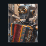 Akkordeon beim Astronauten Postkarte<br><div class="desc">durch identische Gestaltung</div>