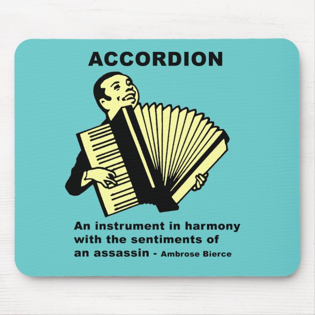 Akkordeon (humorvoll definiert) mousepad (Vorne)