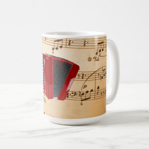 Akkordeon-Musik, beliebt Design, Kaffeetasse
