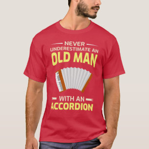 Akkordeon Polka Musik Musiker Vater Opa Väter T-Shirt