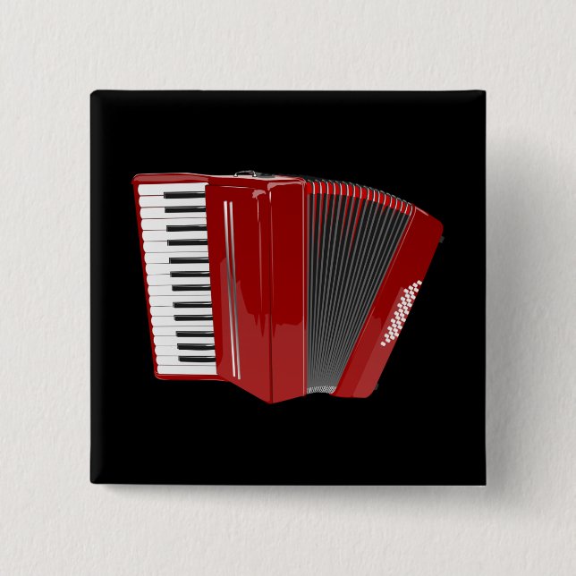 Akkordeon: Red Accordion Button (Vorderseite)