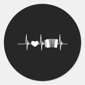 Akkordeon Runder Aufkleber