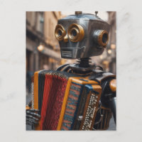 Akkordeon spielender Astronaut