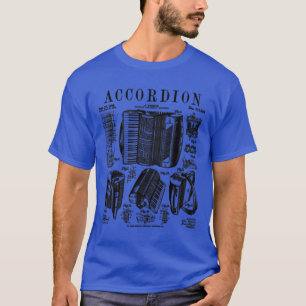Akkordeonspieler Akkordeonist Instrument Vintage P T-Shirt