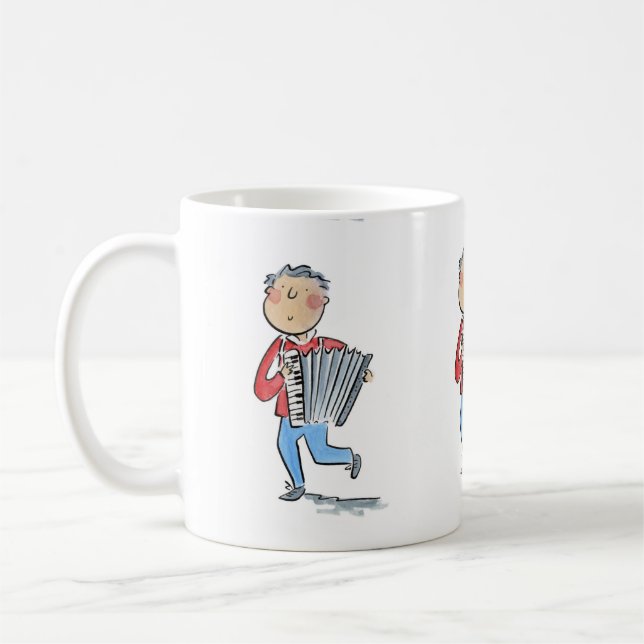 Akkordion Kaffeetasse (Links)