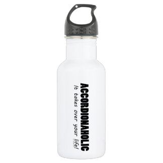 Akkordionaholisches Leben Edelstahlflasche