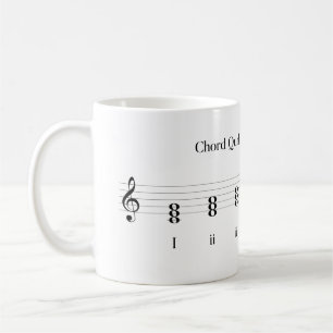 Akkordqualität in der wichtigsten musikalischen T Kaffeetasse