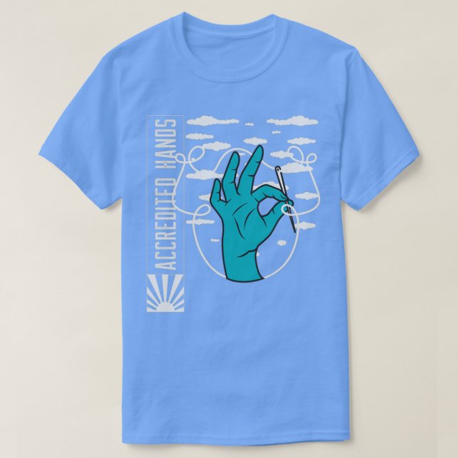 Akkreditierte Hände 1 T-Shirt (Design vorne)