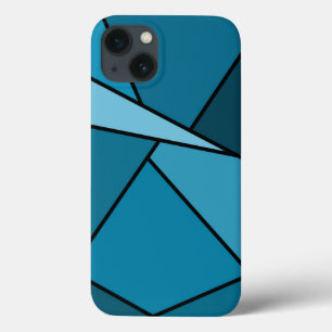 Akku für abstrakte Aquamarine Polygone Case-Mate iPhone Hülle