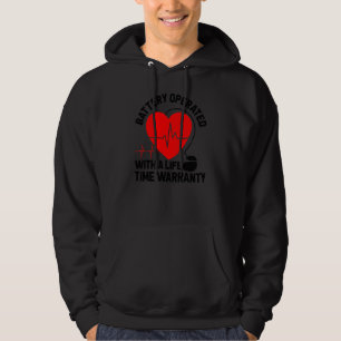 Akkubetriebener Herzschrittmacher - Herzinfarkt Hoodie