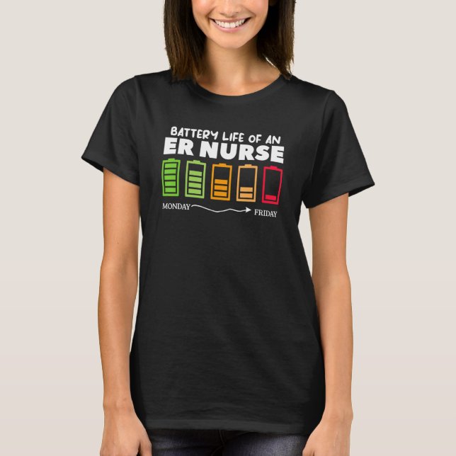 Akkubetriebsdauer einer Krankenversicherung für Kr T-Shirt (Vorderseite)