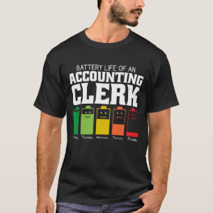 Akkubetriebsdauer eines Buchführers T-Shirt
