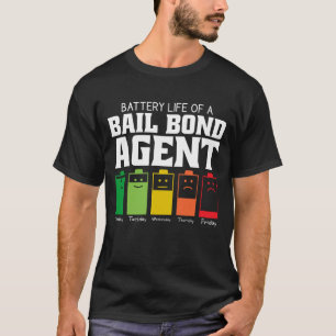 Akkulaufzeit eines Anleihekreditfonds-Agenten T-Shirt