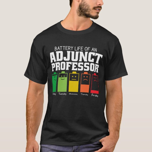 Akkulaufzeit eines Anschlussprofessors T-Shirt (Vorderseite)