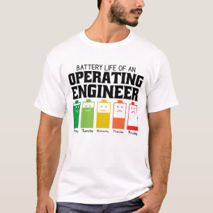 Akkulaufzeit eines Betriebsingenieurs T-Shirt