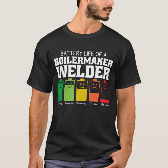 Akkulaufzeit eines Bohrerwelders T-Shirt (Vorderseite)