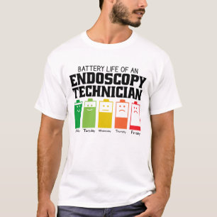 Akkulaufzeit eines Endoskopie-Technikers T-Shirt
