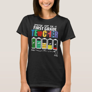 Akkulaufzeit eines ersten Lehrers T-Shirt