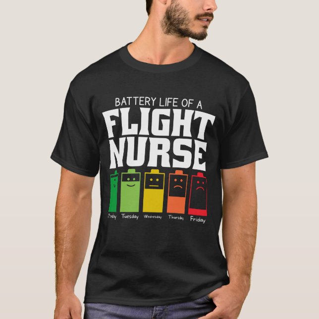 Akkulaufzeit eines Flugkurses T-Shirt (Vorderseite)