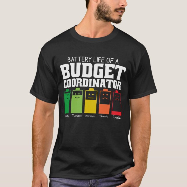 Akkulaufzeit eines Haushaltskoordinators T-Shirt (Vorderseite)