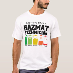 Akkulaufzeit eines Hazmattechnikers T-Shirt
