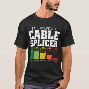 Akkulaufzeit eines Kabeltrenners T-Shirt
