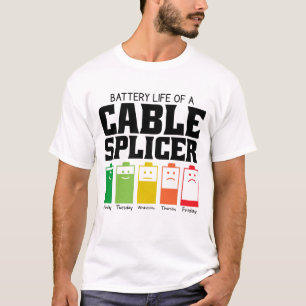 Akkulaufzeit eines Kabeltrenners T-Shirt