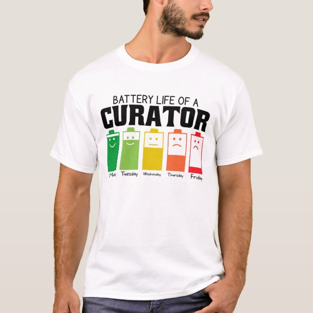 Akkulaufzeit eines Kurators T-Shirt (Vorderseite)