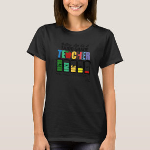Akkulaufzeit eines Lehrers der dritten Klasse T-Shirt