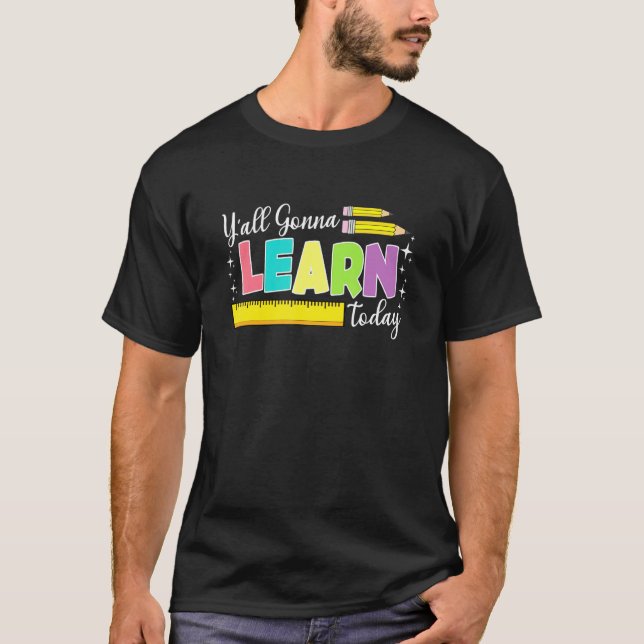 Akkulaufzeit eines Lehrers T-Shirt (Vorderseite)