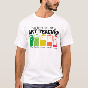 Akkulaufzeit eines Lehrers T-Shirt