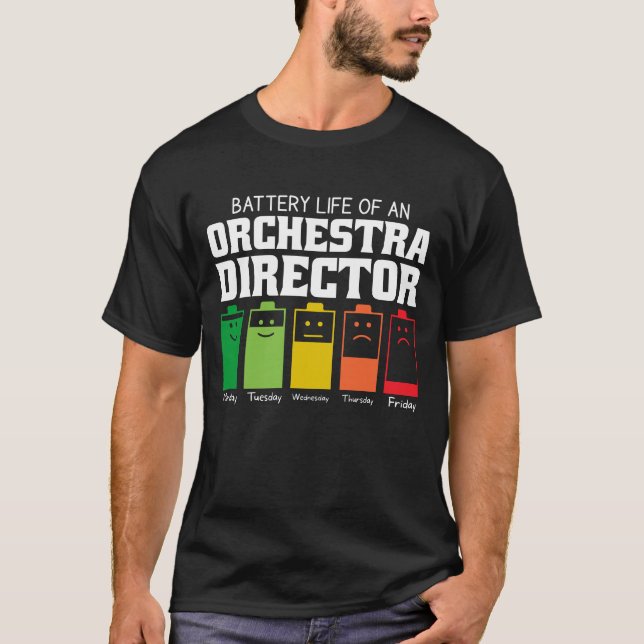 Akkulaufzeit eines Orchesters T-Shirt (Vorderseite)