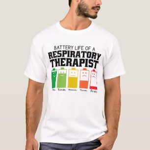 Akkulaufzeit eines Respirationstherapeuten T-Shirt