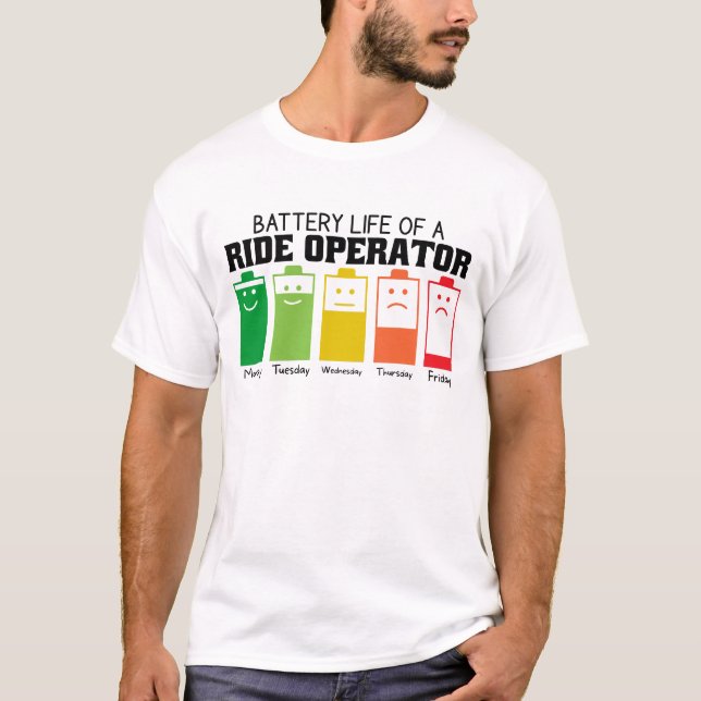 Akkulaufzeit eines Risikomanagers T-Shirt (Vorderseite)