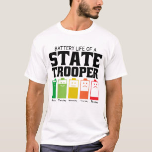Akkulaufzeit eines Staat-Troopers T-Shirt