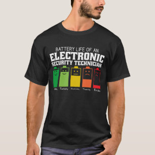 Akkulaufzeit eines Technikers für elektronische Si T-Shirt