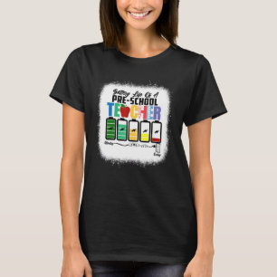 Akkulaufzeit eines Vorschullehrers 1. Tag T-Shirt