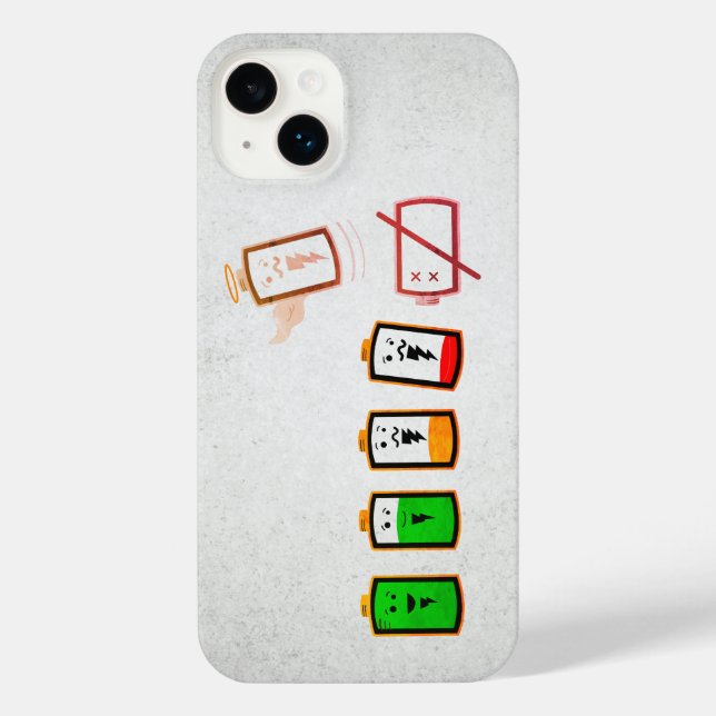 Akkulaufzeit - Retro Edition iPhone Hülle (Rückseite)