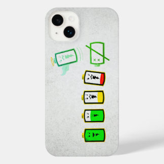 Akkulaufzeit - Retro Green Edition iPhone 14 Plus Hülle