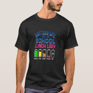 Akkuleben eines Schulessens Lady lustige Cafeteri T-Shirt