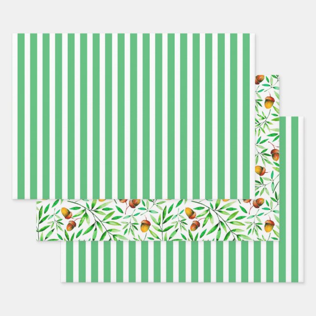 Akne und Streifen Geschenkpapier Set (Set)