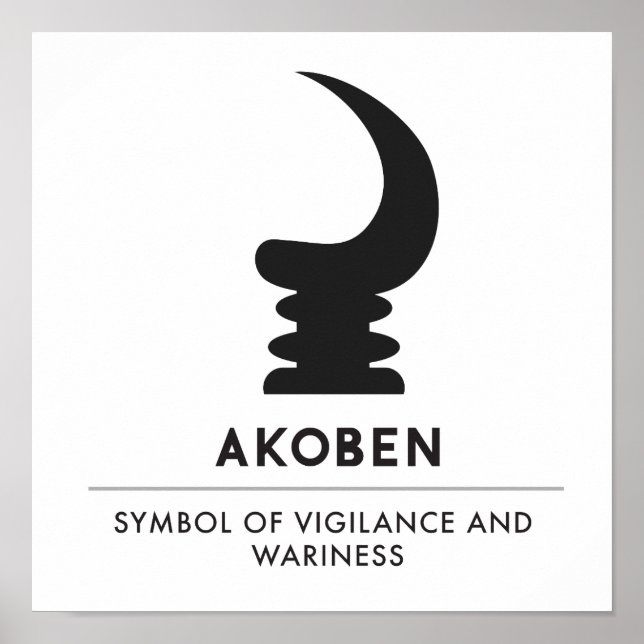 AKOBEN | Kriegshorn | Vigilance-Symbol Poster (Vorne)