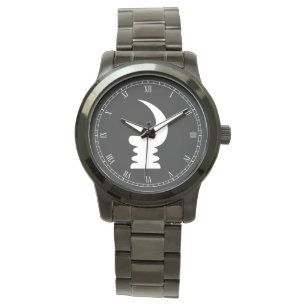 AKOBEN   Symbol des Kriegs-Horn-  von Wachsamkeit Armbanduhr