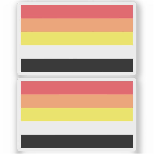 Akoisexual Akoiromantic Pride Aufkleber (Vorderseite)