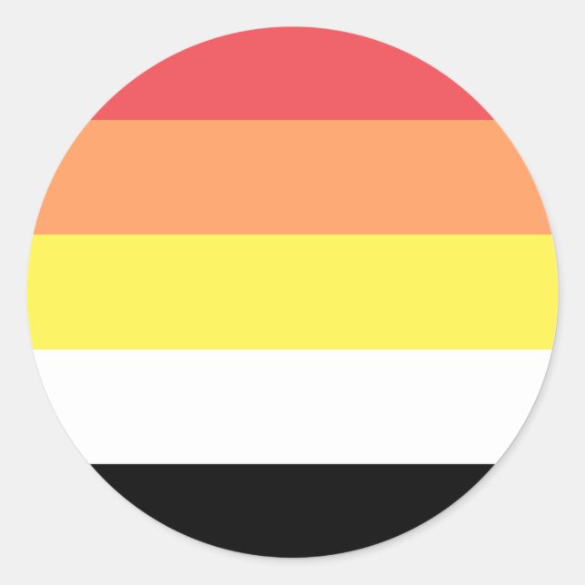 Akoisexual Akoiromantic Pride Flag Runder Aufkleber (Vorderseite)