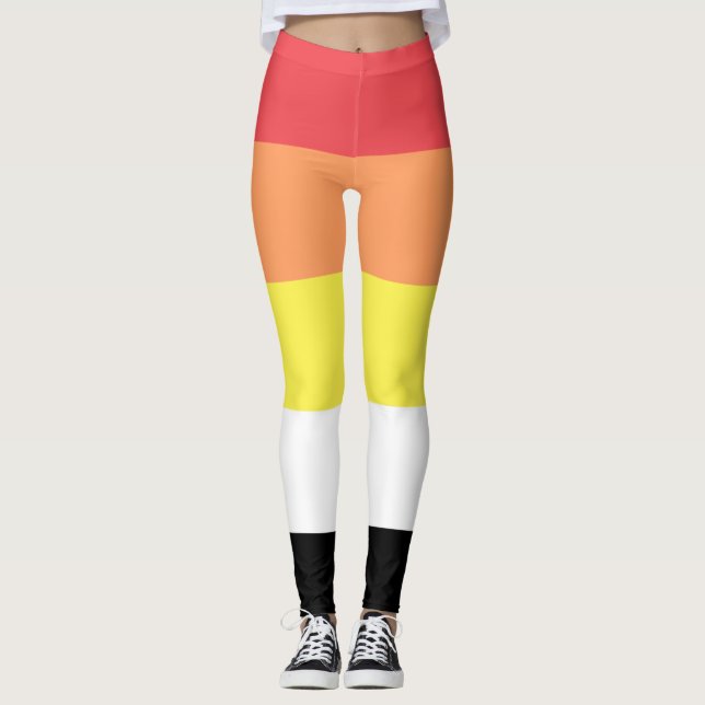 Akoisexual Akoiromantic Pride Leggings (Vorderseite)