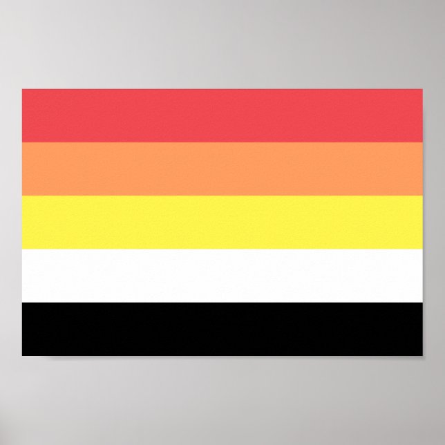 Akoisexual Akoiromantic Pride Poster (Vorne)