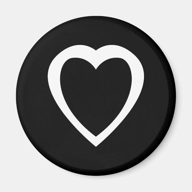 Akoma | Symbol für Geduld und Toleranz Weiß Magnet (Vorne)