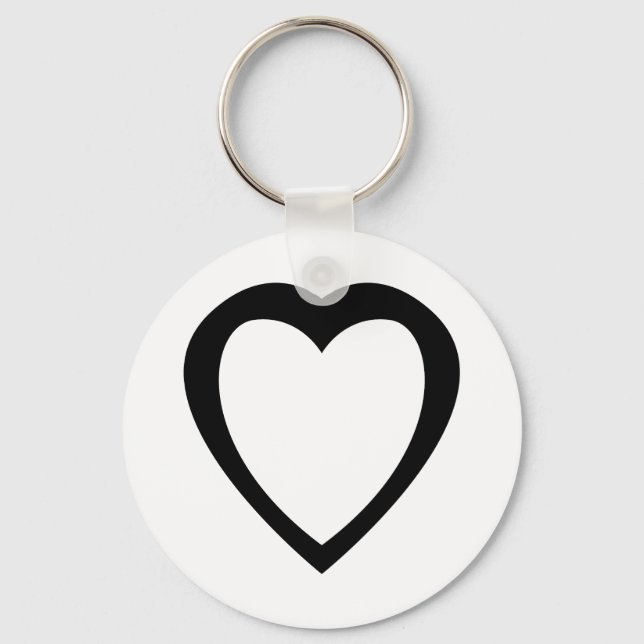 Akoma | Symbol für Geduld und Toleranz Weiß Schlüsselanhänger (Vorderseite)