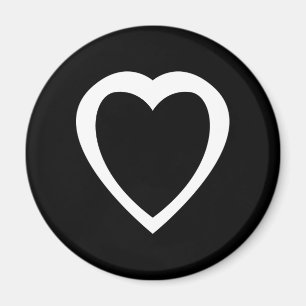 Akoma   Symbol für Gedulds-und Toleranz-Weiß Magnet